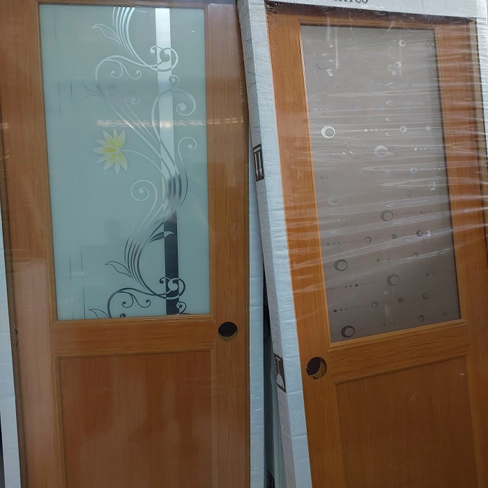 [Ori] Pintu Kamar Mandi Upvc-Pintu Kamar Mandi Kaca Siap Pasang Terbatas