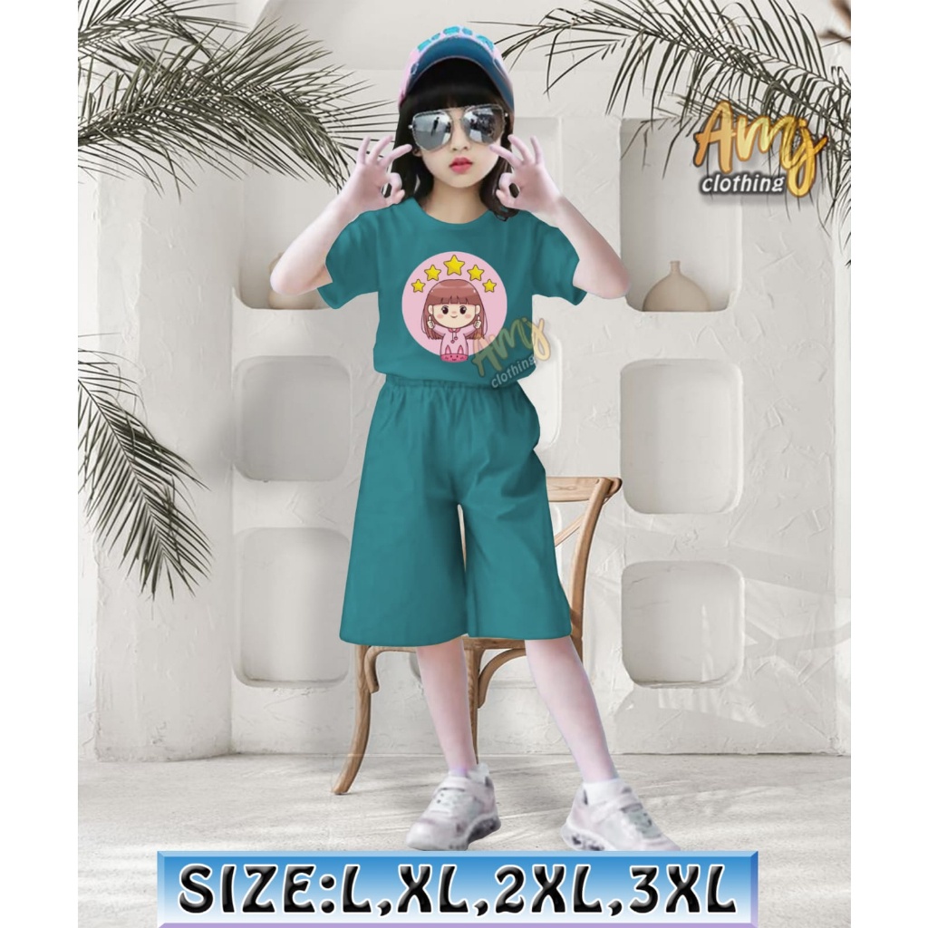 Setelan Anak Perempuan 2023 Terbaru 2 3 Tahun 1 Kekinian 5 6 12 Cewek Lucu 4 One Set Tanggung Anak2 