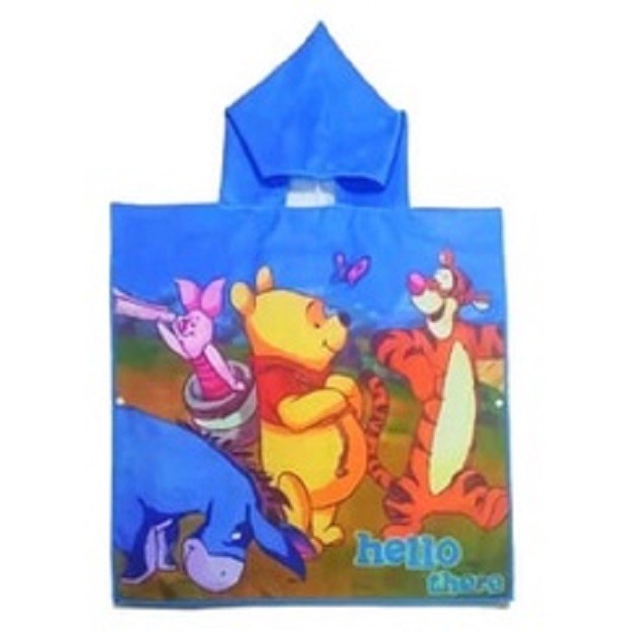 Kimono Handuk Ponco Karakter/ Handuk Hoodie Anak/ Hoodie Towel Kimono - WinnieThePooh(R5G5) Kimono H