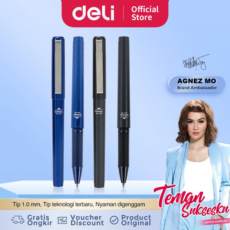 

Deli Business Gel Pen / Pulpen Gel Profesional 1.0mm Casing Metal EG61
