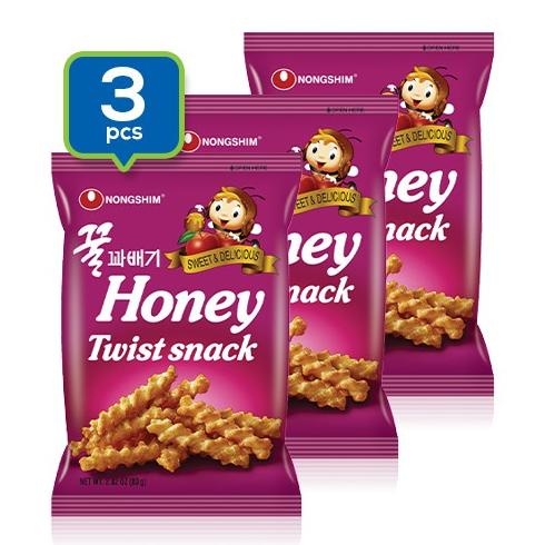 

| nongshim honey twist snack - 75g/3pcs