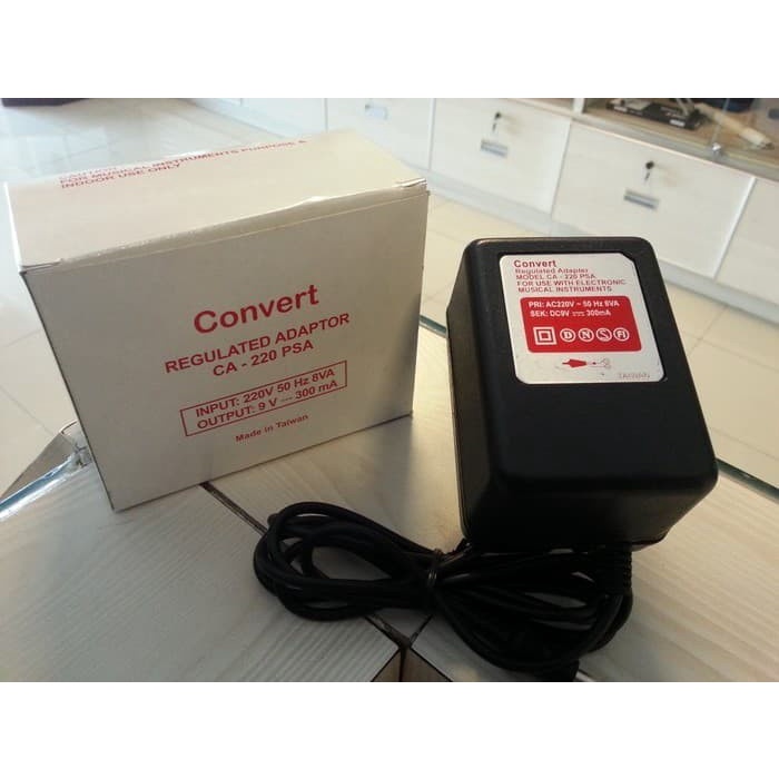 Adaptor Efek Gitar Convert 9V 300 mA