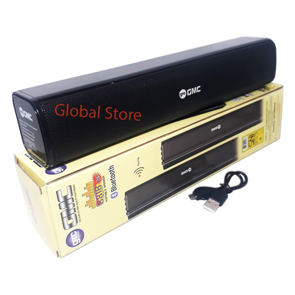 Speaker Portable Bass Bluetooth GMC 881B Spiker USB Memory