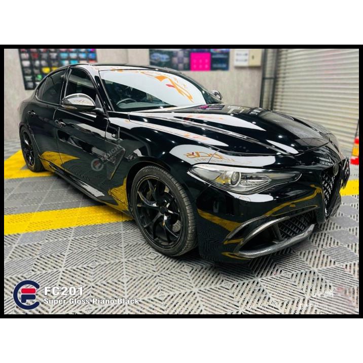 

TERBARU 152CM STICKER FANCHI FC201 SUPER GLOSS GLOSSY PIANO BLACK LEBAR 152CM !!!!!!