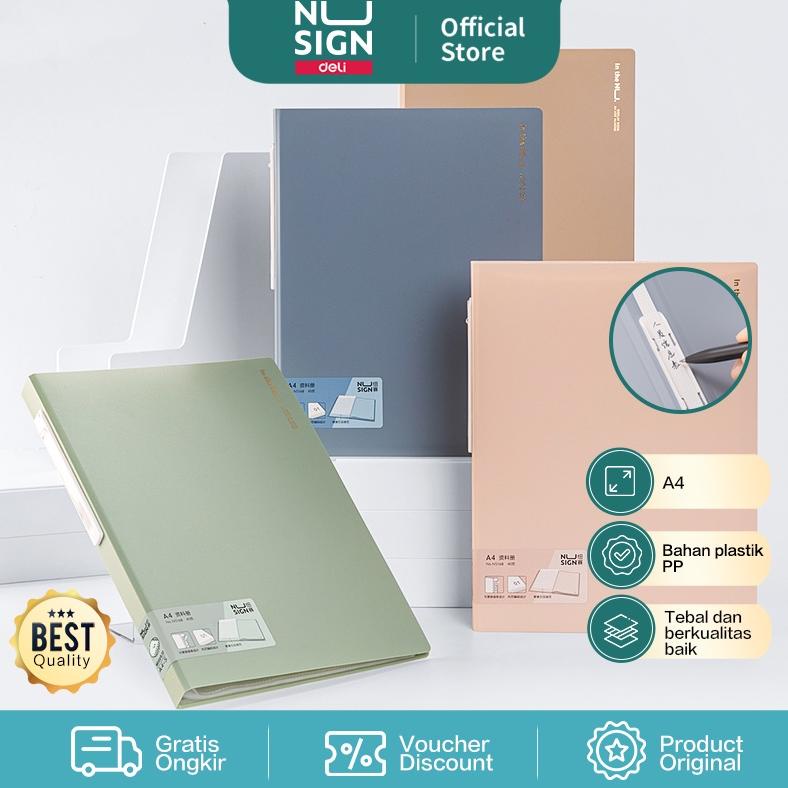 

Nusign Display Book / File Map Clear Holder / Document Keeper A4 30 40 60 Slot NS16X