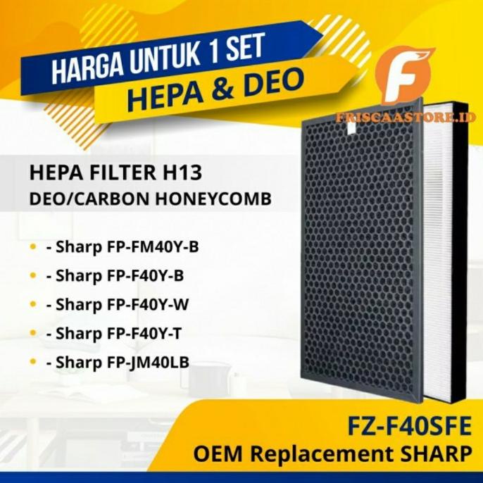 Best Sales Oem Hepa Filter Sharp Fz-F40Sfe / Hepa + Carbon Pengiriman Cepat