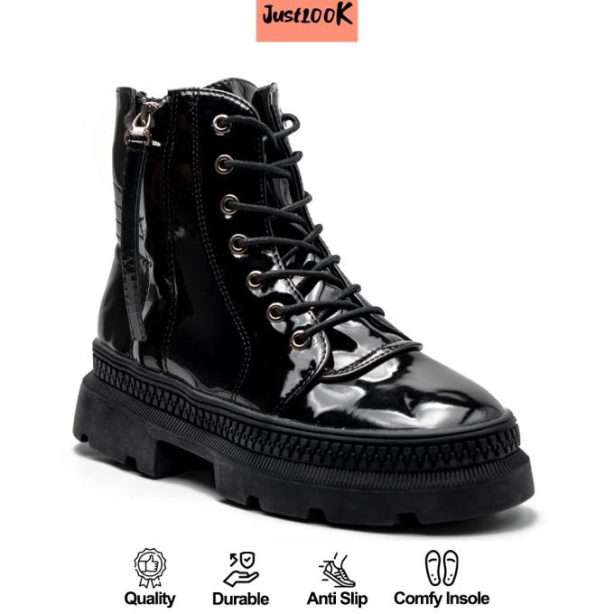 JustLook Hwajung Boots Sepatu Sneakers Wanita Sneakers Shoes Fashion