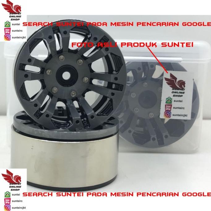 Velg Rc Adventure 1.9 Beadlock Wheel Set Rc 1/10 alloy 4pcs WV00116