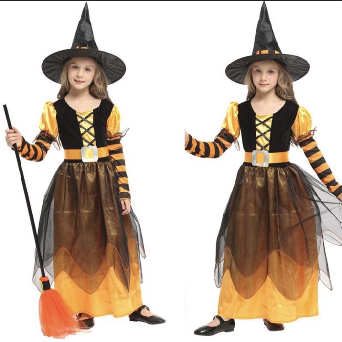 baju nenek sihir baju penyihir anak kostum sihir witch cosplay