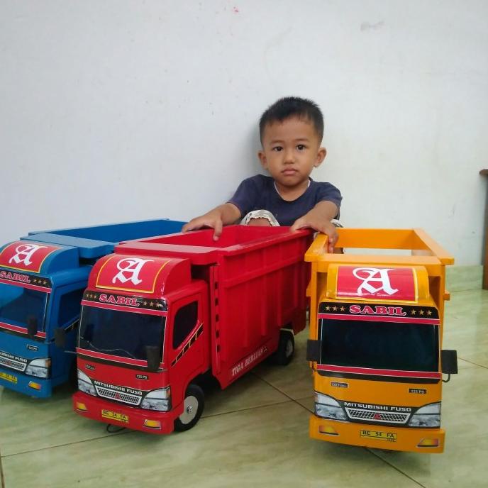 Best Sales Terlaris Mainan Mobil Truk Kayu Miniatur Truck Oleng Mobilan Besar Original