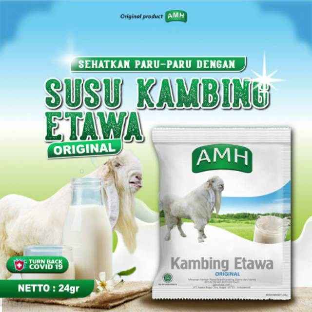 

AMH Susu Kambing Etawa Rasa Vanilla 1 BOX isi 10 Pcs