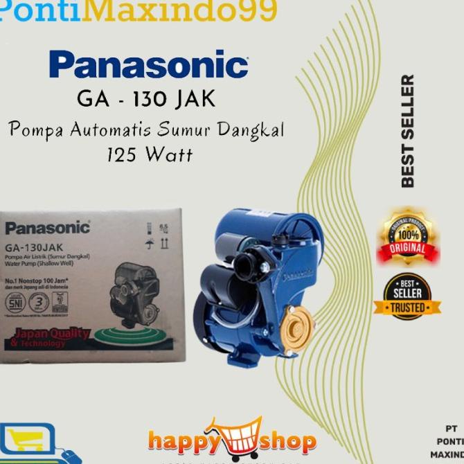 MESIN POMPA AIR LISTRIK PANASONIC GA-130 JAK AUTOMATIS