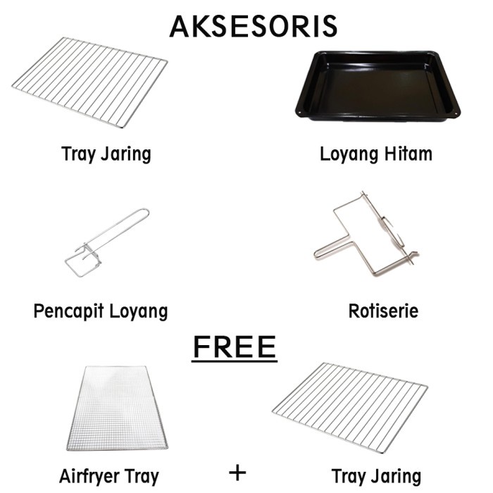 Idealife Oven Listrik Low Watt Kapasitas 35 Liter Il-335