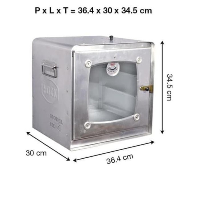 Hock No 4 Oven Kompor Tangkring Gas Zinc Aluminium Pengukur Suhu