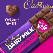 

Cadbury Dairy Lk 160Gr Cokelat Ex 165 Gr, Coklat Cadbury 150Gr Pop Heart Lk Chocolate 150 Gr