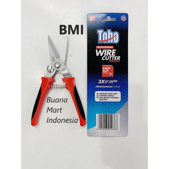 

Promo Gunting Seng Toho Lurus 8" Ori Gunting Kawat Gunting Dahan Cutter