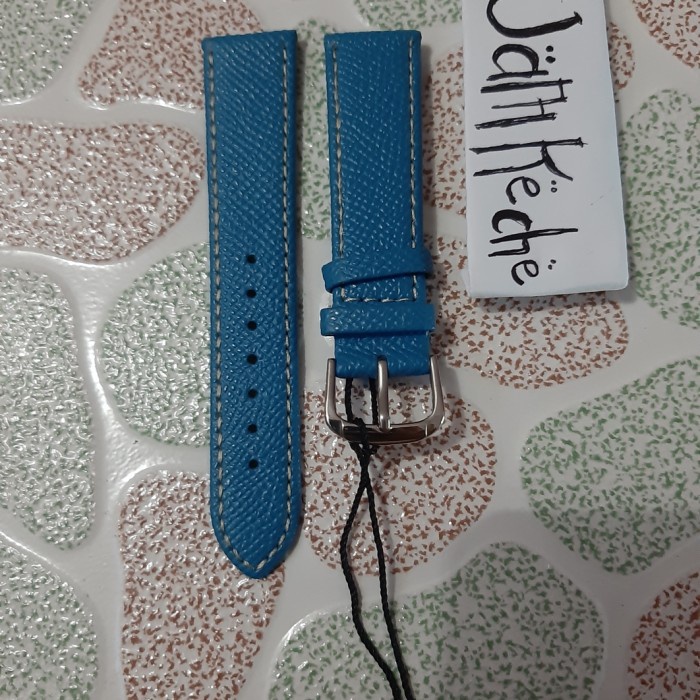 Tali jam tangan kulit blue model guess