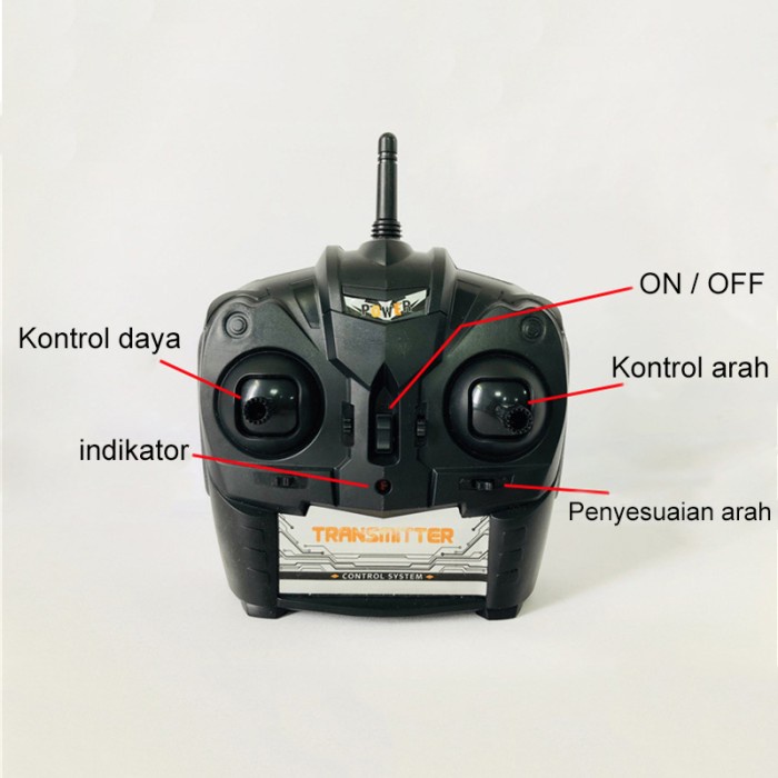 Ruilin Helikopter Remote Control Besar 50Cm Dengan Gyro Terbang Stabil