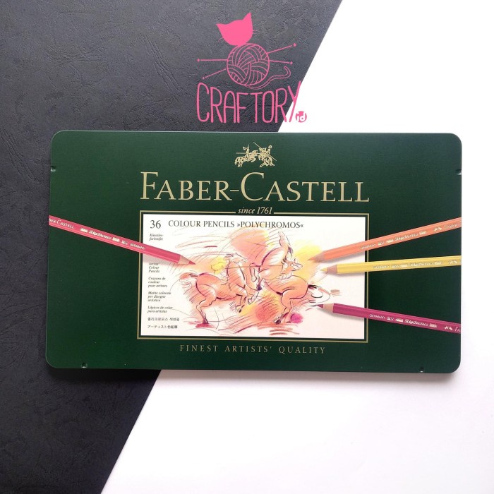 

Terlaris Faber Castell Polychromos Color Pencils Tin Of 36 Pensil Warna