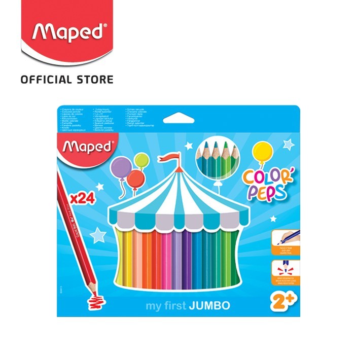 

Terlaris Maped Pensil Warna Jumbo 24' - Cardboard
