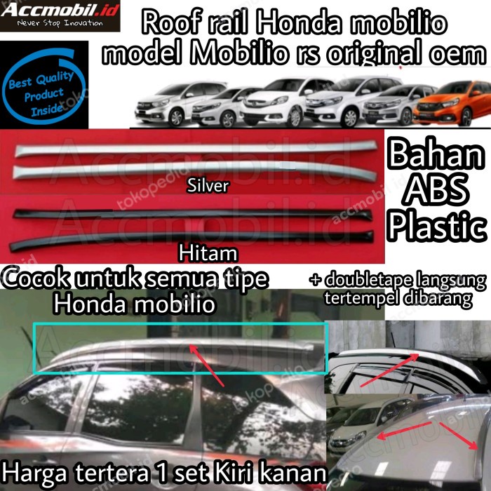 Roof Rail Honda Mobilio Model Mobilio Rs Original Oem Roofrail Terbaik