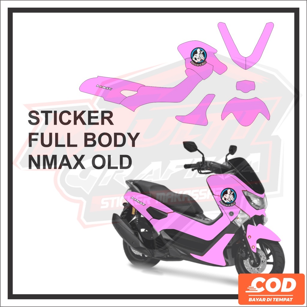 Stiker Motor YAMAHA NMAX OLD Full Body Sticker  Decal NMAX LAMA Motif Ungu Polos Bisa Request
