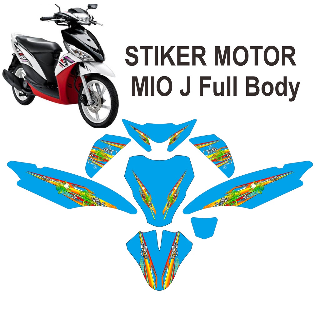 Striping Decal Stiker Motor Yamaha Mio J MioJ Full Bodi Full BOdy  Thailook
