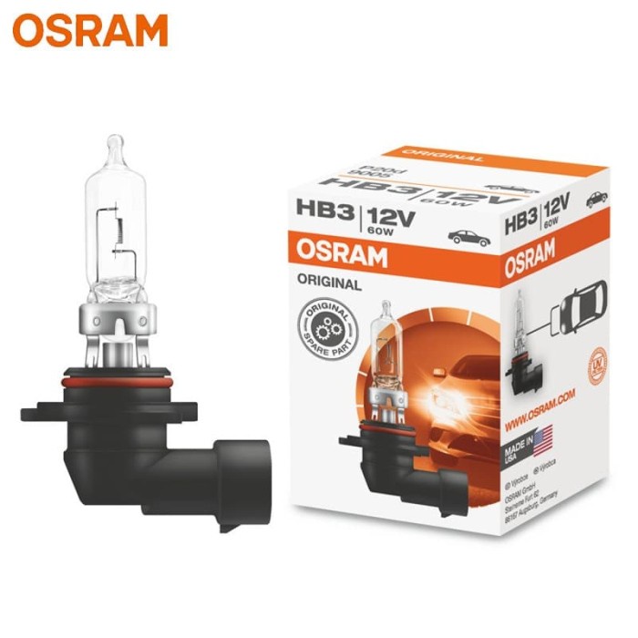 OSRAM Bohlam Halogen HB3 12V 60W - Original Std 9005