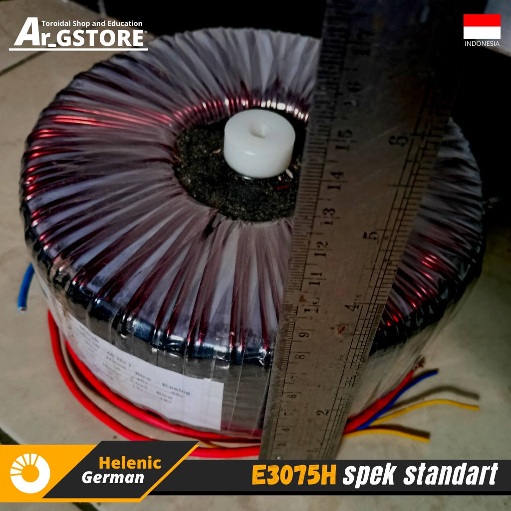 Trafo toroid donat 30A 75V CT Helenic German