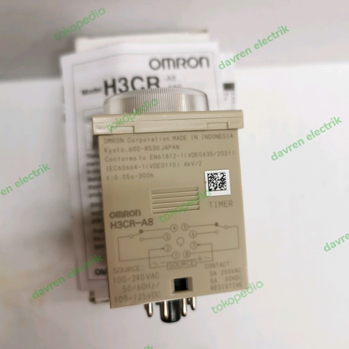 Timer Omron H3Cr-A8, 100-240Vac,Original