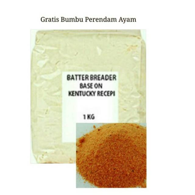 

Tepung Kentuky Ayam 1Kg Halal / Fried Chien / Free Marinasi