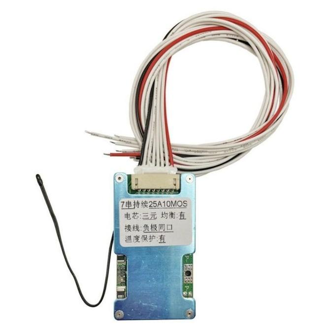 DELLAS bms balanced battery management system 7S 25A 24V BMS 18650 3.7V