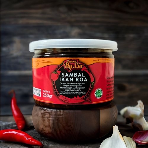 

Sambal Roa Khas Manado 200 Gr - No Msg - Sambal Ny. Lin - Sambal Ikan Roa- Aneka Sambal - Sambal Cu