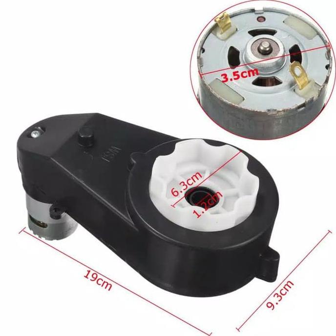 DELLAS motor gearbox 550v 12V 30000 rpm gear box motor mainan anak mobil aki
