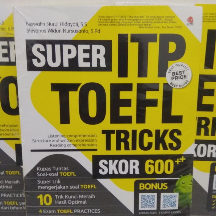 

NEW BUKU SUPER ITP TOEFL - TRICKS SKOR 600++