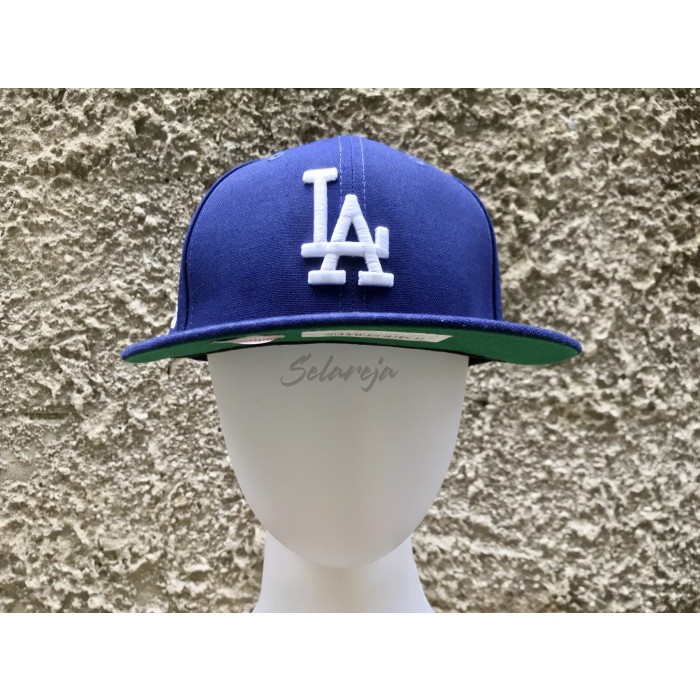 Topi New Era 59Fifty Fitted Eric Emanuel LA Dodgers Blue Cap 100% Ori