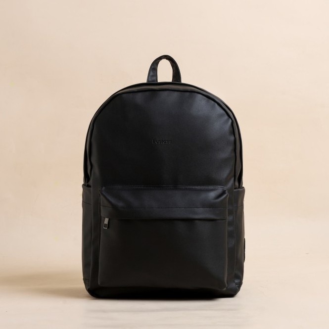 Eustass Tas Ransel Kulit Waterproof Laptop 15,6 Inch Bapa Leather
