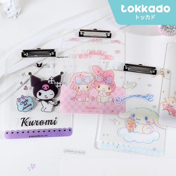 

Tokkado Sanrio Akari Clipboard Papan Jalan Alas Ujian Akrilik A4 Lucu Berkualitas