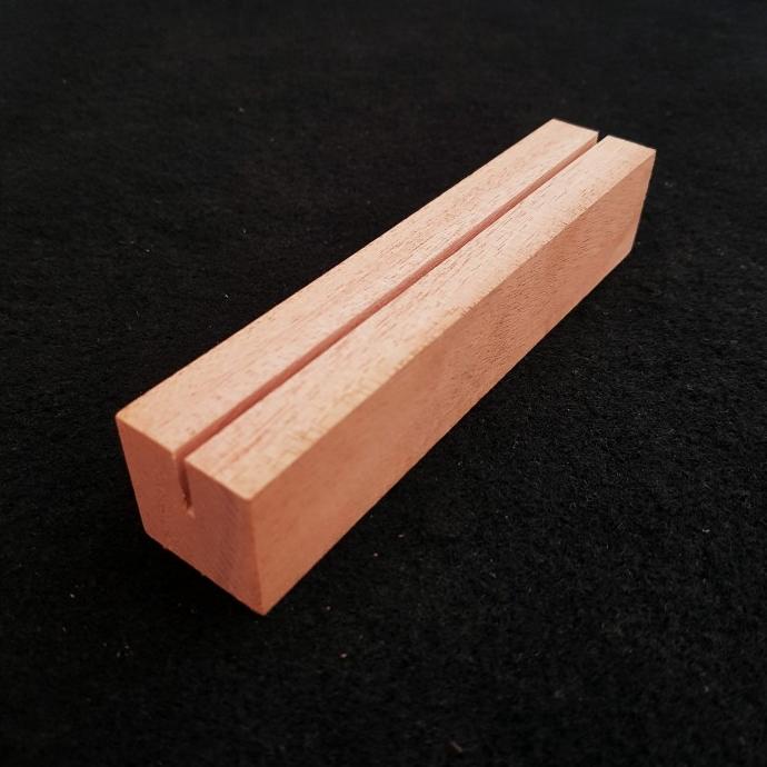 

:>:>:>:>] Dudukan acrylic nomer meja card photo holder 15 x 3 x 3cm (lubang 3mm)