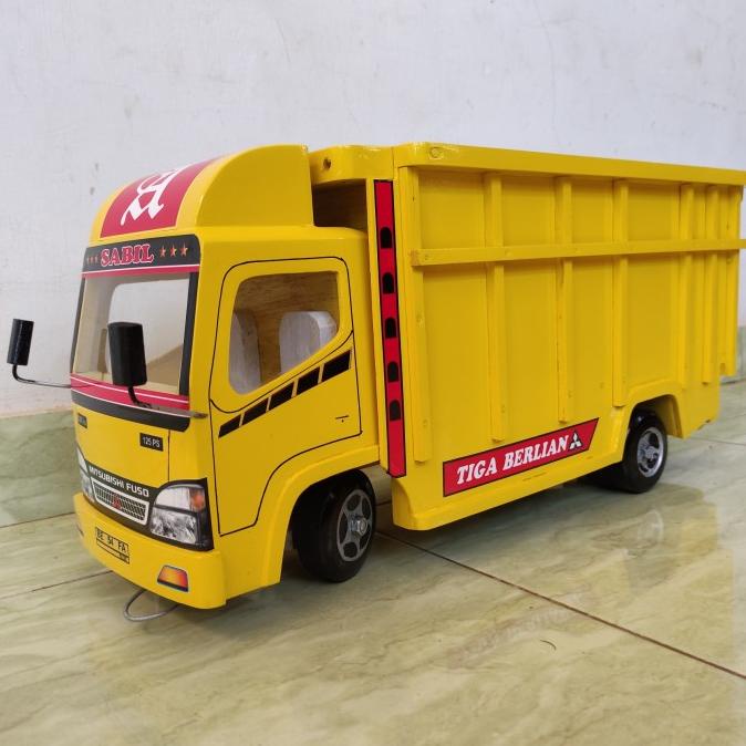 Ready Berkualitas Miniatur Mobil Truk Oleng Kayu Truck Mobilan Besar Bagus Stok Terbatas