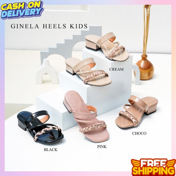 Andal Pesta Anak Perempuan Sendal Sandal Heels Sepatu Anak Terbaru Terbaru Mewah Kekinian Sendal Ana