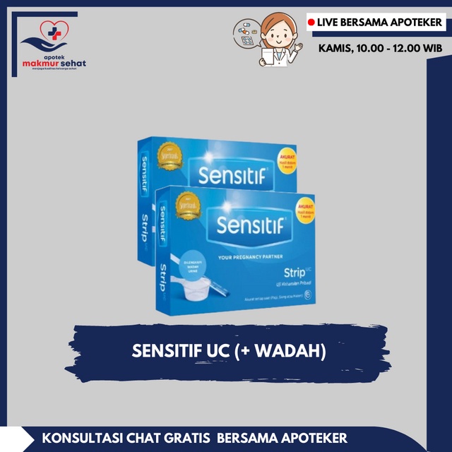 Testpack Sensitif Strip UC Plus Wadah Urine