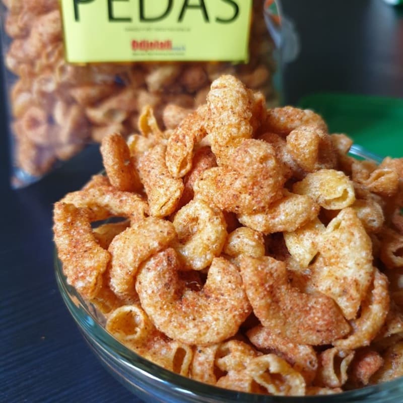 

Makaroni Mini Goreng Pedas Odjolali / Macaroni Oleh Oleh Khas Bandung