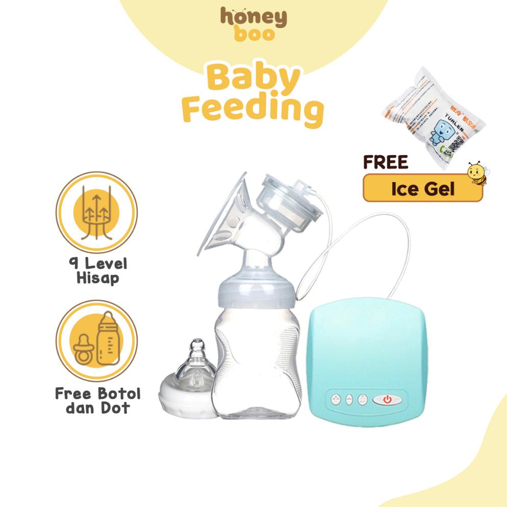 Honey Boo - Pompa ASI Elektrik Aman Breast Pump Single Automatic BPA Free