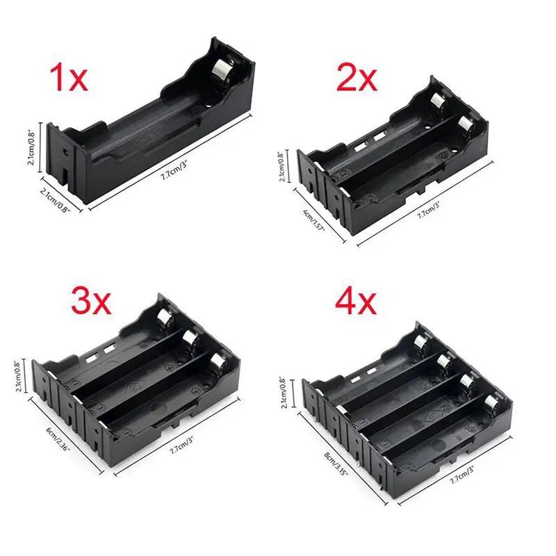 Casing Baterai 18650 Baterai Holder Tempat Baterai