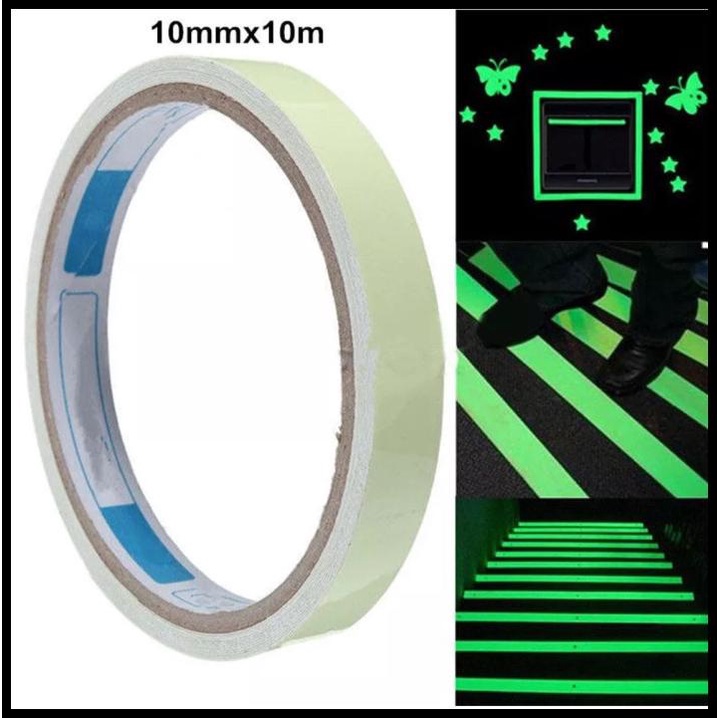 

TERMURAH STIKER TAPE FOSFOR GLOW IN THE DARK - DIY - 10 M !