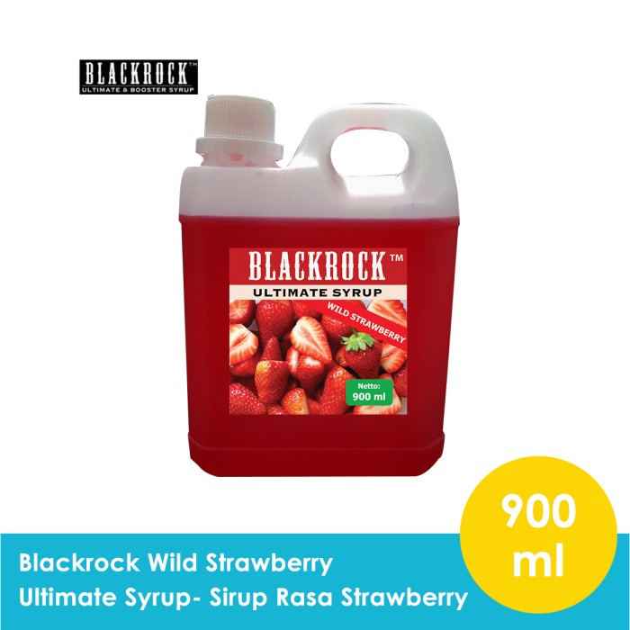 

Blackrock Wild Strawberry Ultimate Syrup 900 ml- sirup rasa strawberry