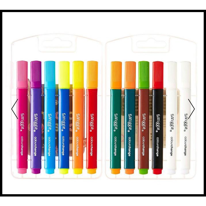 

BEST DEAL SMIGGLE COLOUR CHANGE MARKER PACK X12 - SPIDOL SMIGGLE