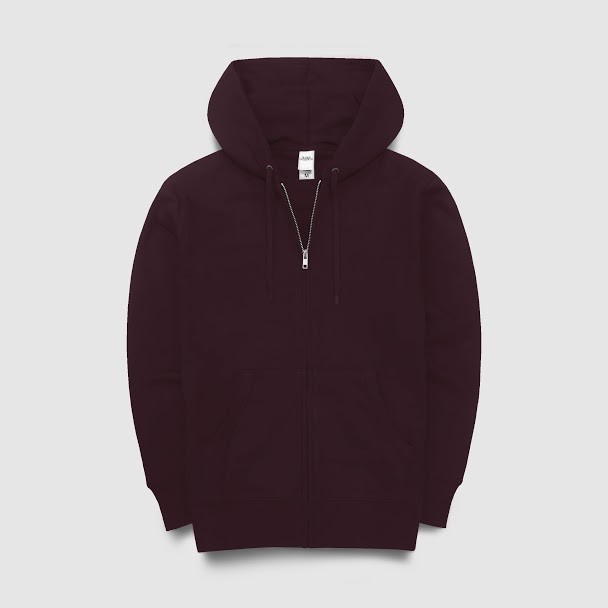 Human Greatness Hoodie Zipper Maroon