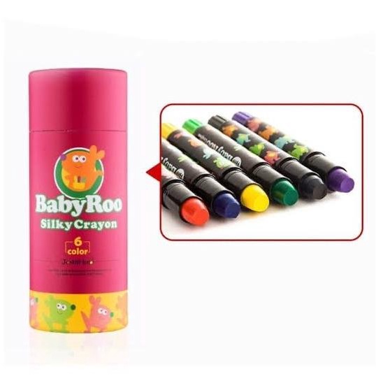 

DISKON!!! PROMO MURAH ORIGINAL Joan Miro Babyroo Silky Crayon 6 Colors Face Painting Krayon - Langsung Kirim